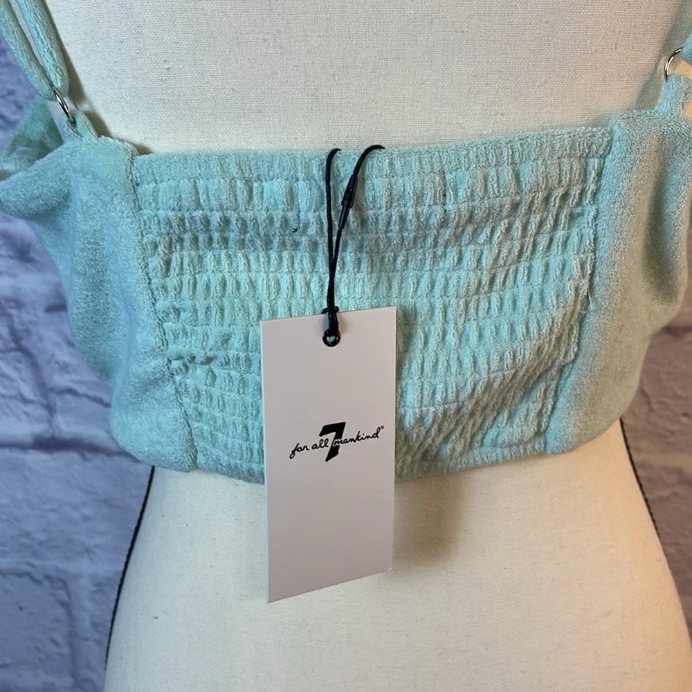 NWT 7 For All Mankind 3Piece Set,Pistachio/Green Size M,Shorts,Bralette,… - Picture 10 of 14